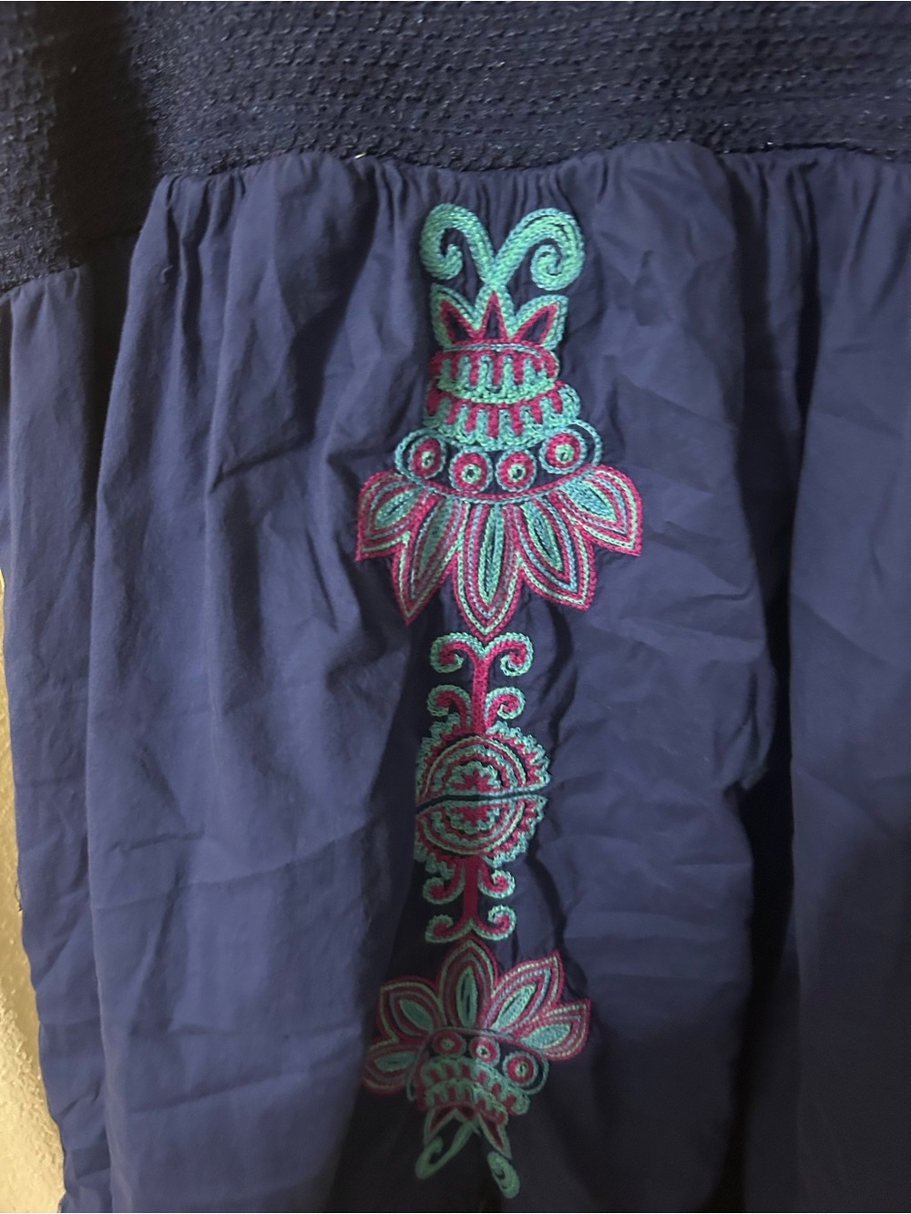 Blue Embroidered Sundress - Picture 6 of 8